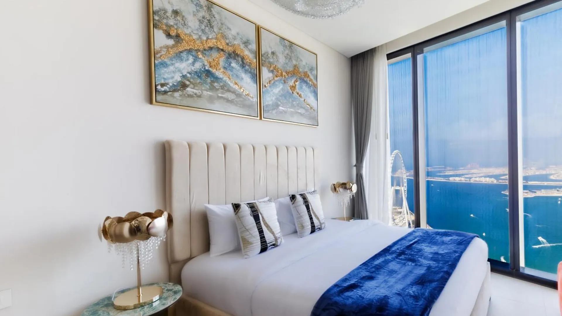 Panoramic Sea & Palm Views 2Br Address Beach Resort Jbr Дубай ОАЭ